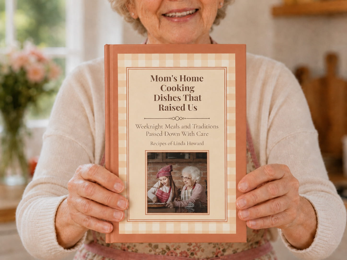 Open Tasteful Memories cookbook interior spread